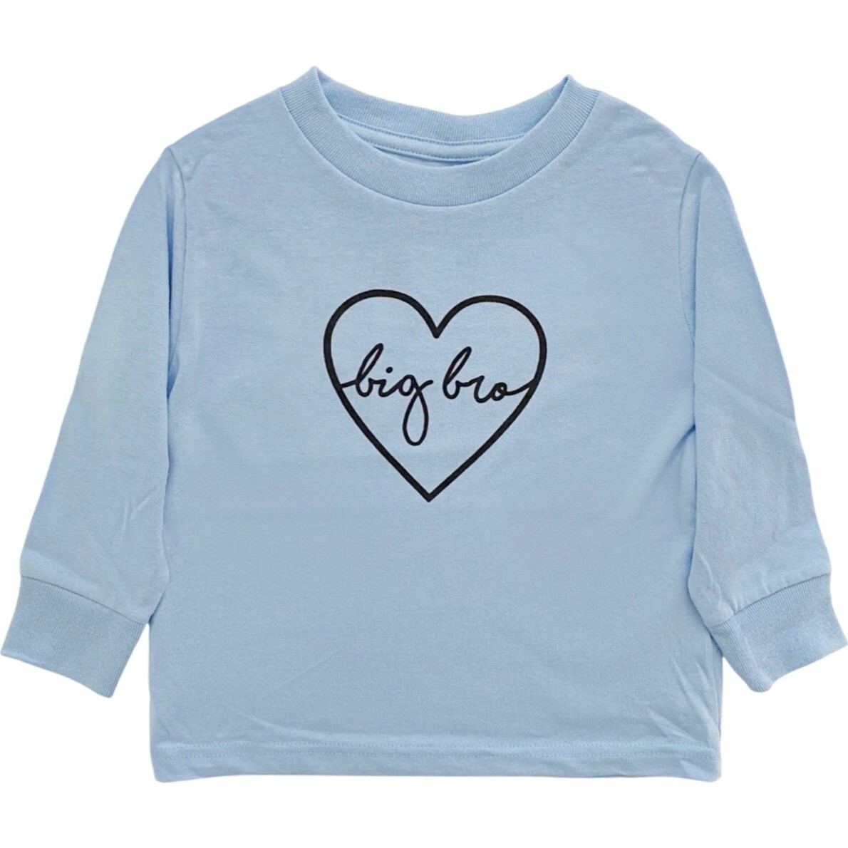 Big Bro Long Sleeve T-Shirt, Blue - T-Shirts - 1