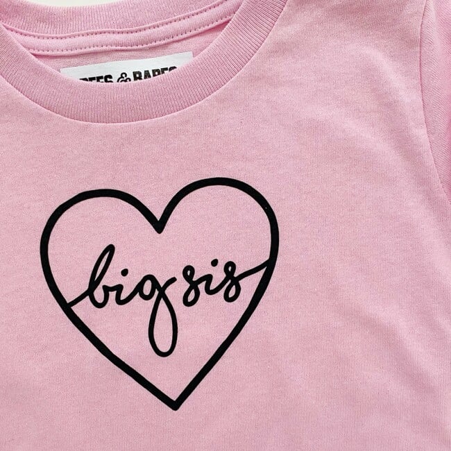 Big Sis Long Sleeve T-Shirt,  Pink - T-Shirts - 2