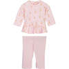 Giraffe Print Outfit, Pink - Mixed Apparel Set - 1 - thumbnail