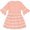 Ella Embroidered Dress, Peach - Dresses - 1 - thumbnail