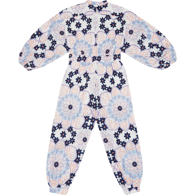Charlotte Embroidered Jumpsuit, Floral - Rompers - 3