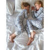 Alligator Pajama Set, Denim - Pajamas - 2