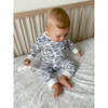 Alligator Pajama Set, Denim - Pajamas - 3