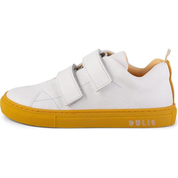 Strap Sneakers, Off white & Yellow Dulis Shoes