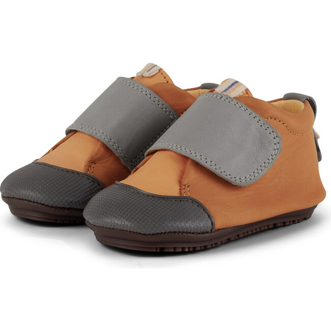 Strap Chukka, Dark Tan & Grey