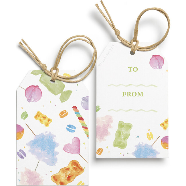 Set of 10 Candy Gift Tags, Multi
