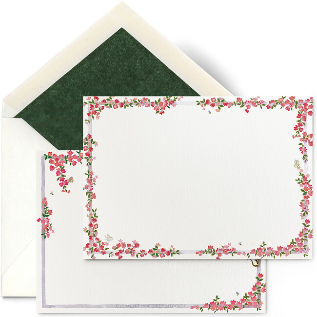 Set of 10 Under the Bougainvillea Stationery