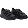 Velcro Sneakers, Black - Sneakers - 1 - thumbnail