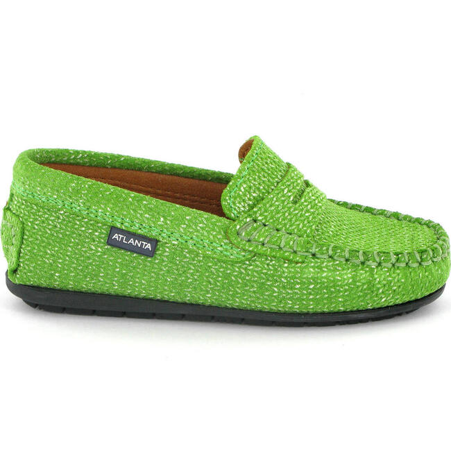 Penny Leather Moccasins, Green