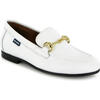 Teresa Grainy Leather Loafers, White - Loafers - 2