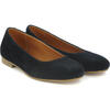 Suede Ballerinas, Dark Blue - Loafers - 3