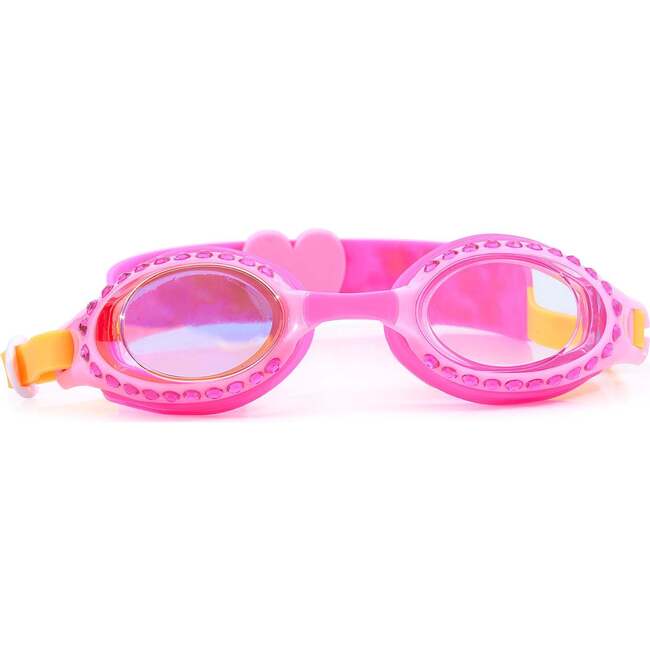 Wildflower Glitter Swim Goggle, Pink & Orange