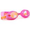 Wildflower Glitter Swim Goggle, Pink & Orange - Swim Goggles - 2