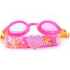 Wildflower Glitter Swim Goggle, Pink & Orange - Swim Goggles - 3