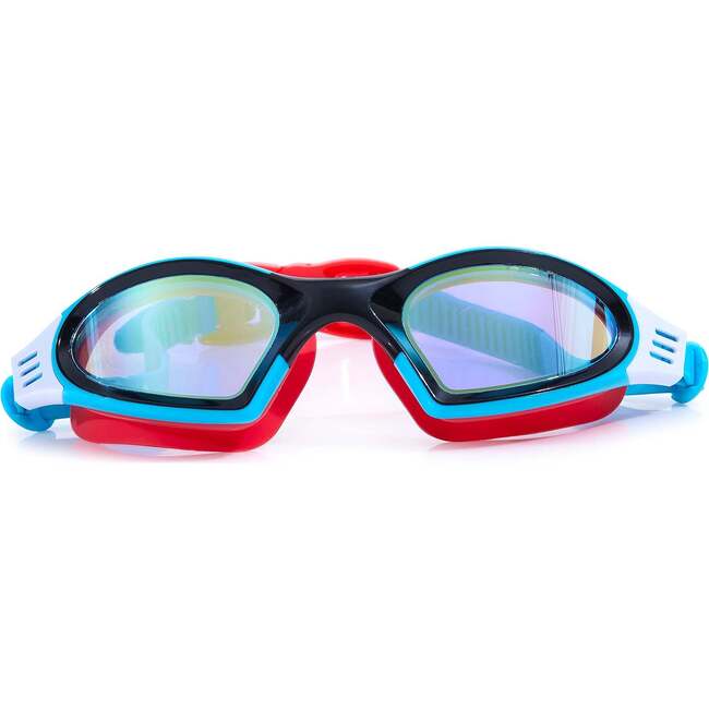 Ride the Wave Pool Party Swim Goggle, Red