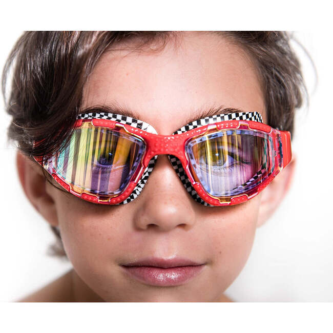 Street Vibe Belly Flop Swim Goggle, Red - Swim Goggles - 4