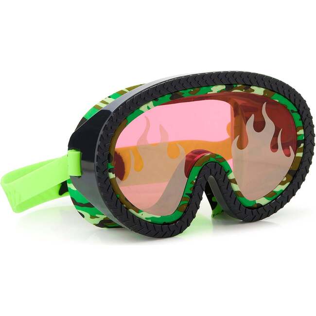 Muffler Car Show Swim Goggle, Green