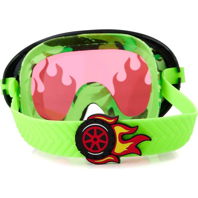 Muffler Car Show Swim Goggle, Green - Swim Goggles - 3