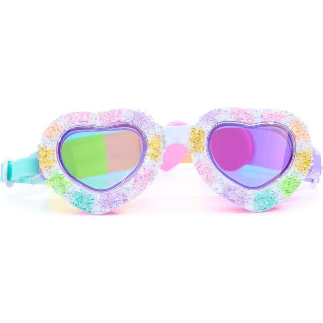 I Luv Candy Sweethearts Swim Goggle, Rainbow