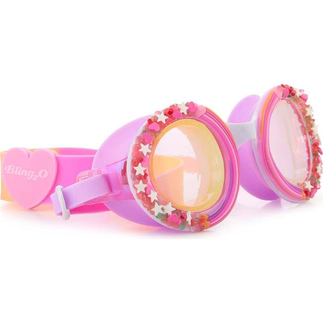 Berry Cupcake Sprinkles Swim Goggle, Pink