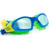 Chlorine Blue Pool Party Swim Goggle, Blue - Goggles - 2 - thumbnail
