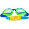 Chlorine Blue Pool Party Swim Goggle, Blue - Swim Goggles - 3