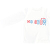 Embroidered and Print "No Snow" T-Shirt, White - Tees - 1 - thumbnail