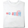 Embroidered and Print "No Snow" T-Shirt, White - Tees - 2 - thumbnail