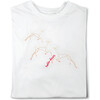 Embroidered and Print "Hello Deer" T-Shirt, White - Tees - 2