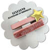 Pink Shimmer Velvet + Star Clip, set of 2 - Hair Accessories - 2
