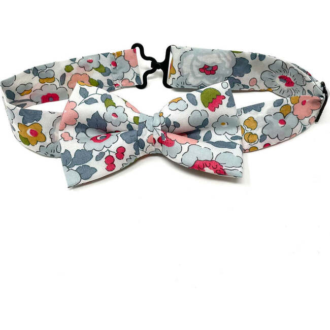 Bow Tie, Liberty of London Blue And Pink Floral
