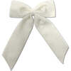 Big Velvet Bow, Ivory - Hair Accessories - 1 - thumbnail