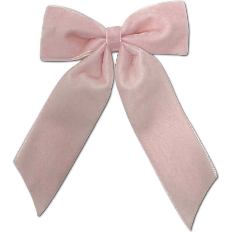 Big Velvet Bow, Blush - Hair Accessories - 1