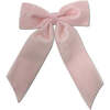 Big Velvet Bow, Blush - Hair Accessories - 1 - thumbnail