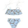 Ella Bikini Set, Tan Hibiscus - Two Pieces - 2