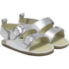 Nakai Sandals, Silver - Sandals - 1 - thumbnail