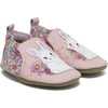 Flower Bunny Soft Soles, Blush Pink - Crib Shoes - 1 - thumbnail