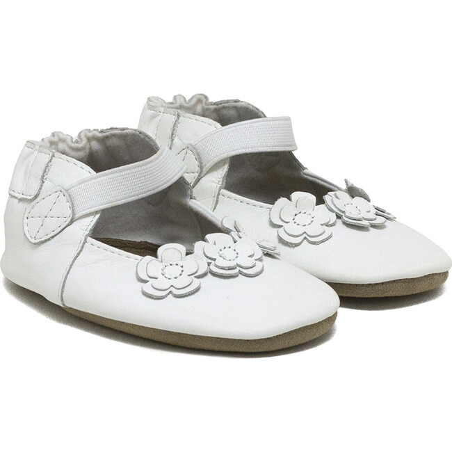 Brianna Soft Soles, White - Crib Shoes - 1