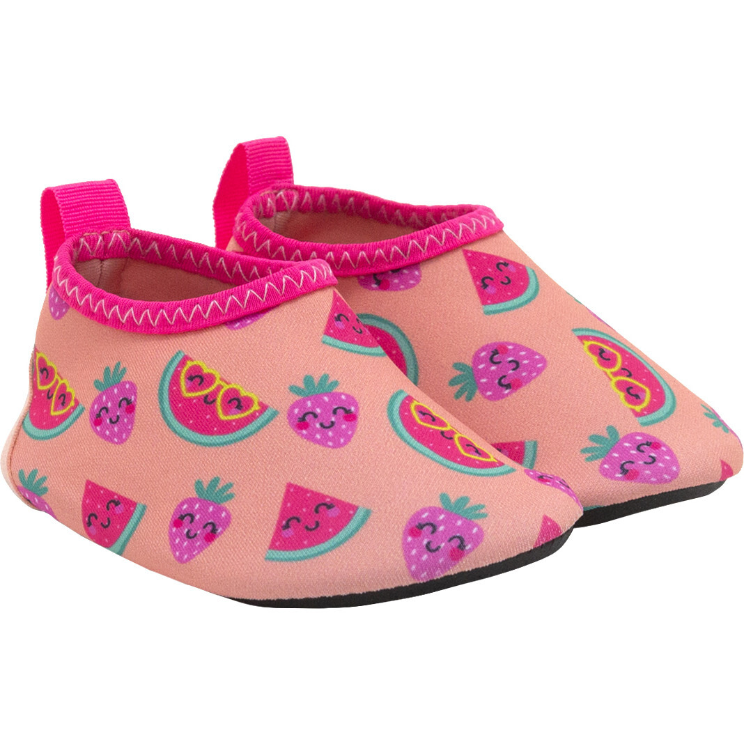 Sweet Fruits Aqua Shoes, Coral - Booties - 1