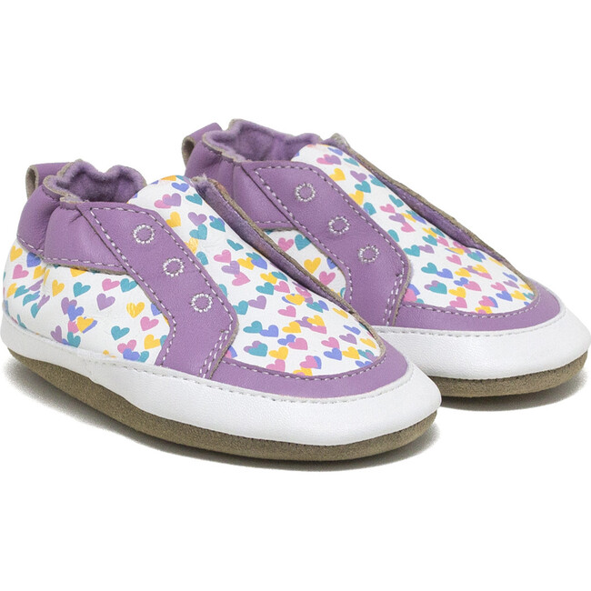 Stylish Staci Soft Soles, Lavender - Crib Shoes - 1