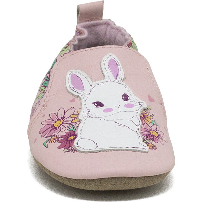 Flower Bunny Soft Soles, Blush Pink - Crib Shoes - 3