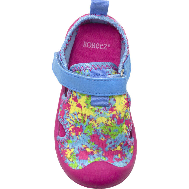 Kaleidoscope Tie Dye Water Shoes, Light Blue - Booties - 6