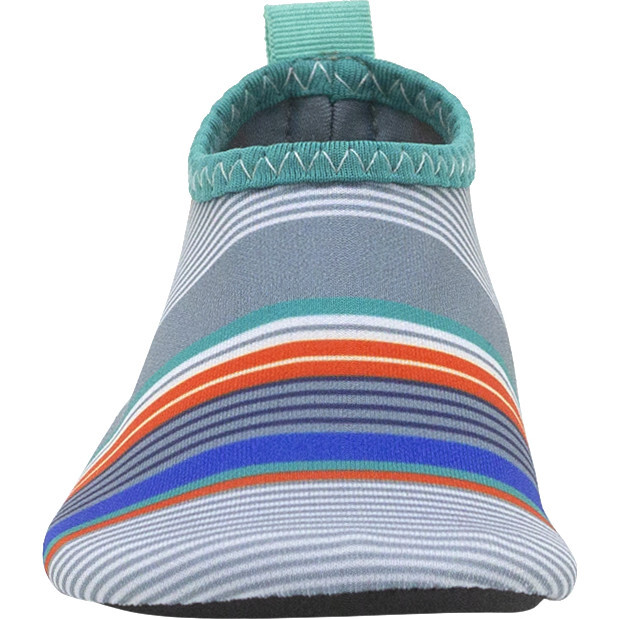 Summer Stripes Aqua Shoes, Grey - Booties - 3