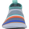 Summer Stripes Aqua Shoes, Grey - Booties - 3