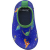 Swimming Dinos Aqua Shoes, Blue - Booties - 6 - thumbnail