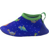 Swimming Dinos Aqua Shoes, Blue - Booties - 7 - thumbnail