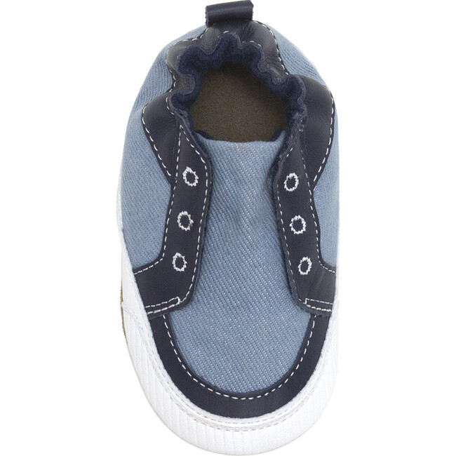 Stylish Steve Soft Soles, Blue - Crib Shoes - 6