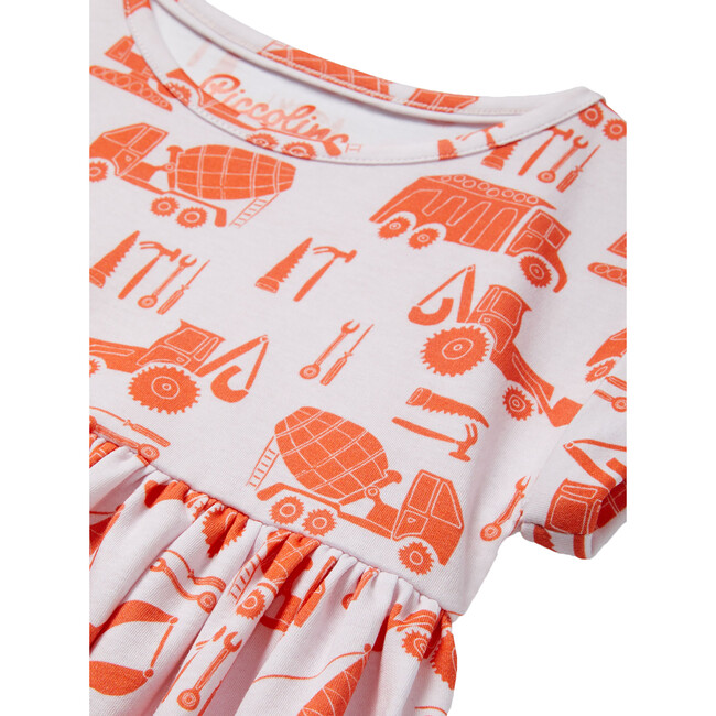 Rolled Sleeve Dress, Construction - Dresses - 2