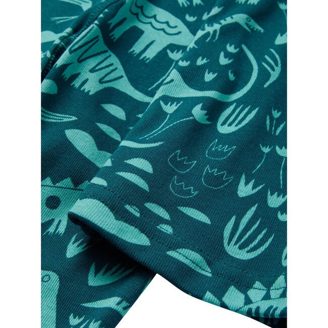 Short Sleeve Pajamas, Paleontology Teal - Pajamas - 2