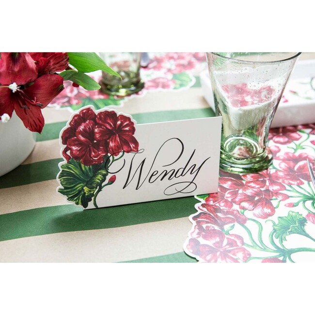 Die Cut Geranium Placemat - Paper Goods - 2